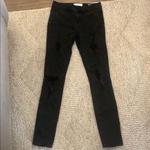 Pac sun black ripped jegging jeans